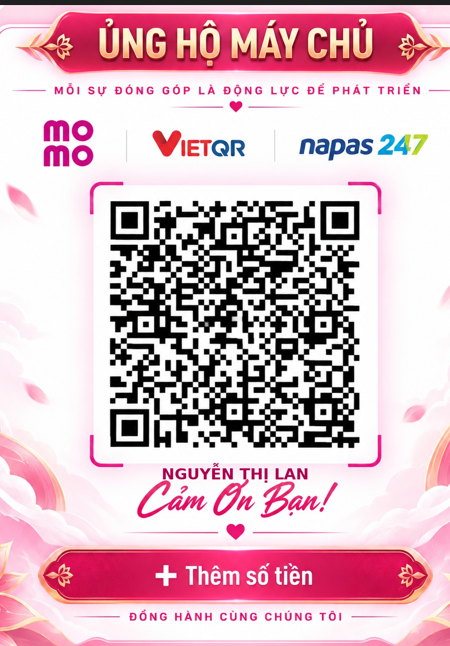 Mã QR MoMo do admin cung cấp